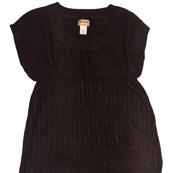 Vintage 1990s/Y2K Woman’s MUDD Espresso Sweater - Picture 1 of 5